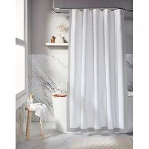 Everhome Emory Standard Shower Curtain Microchip White Grey